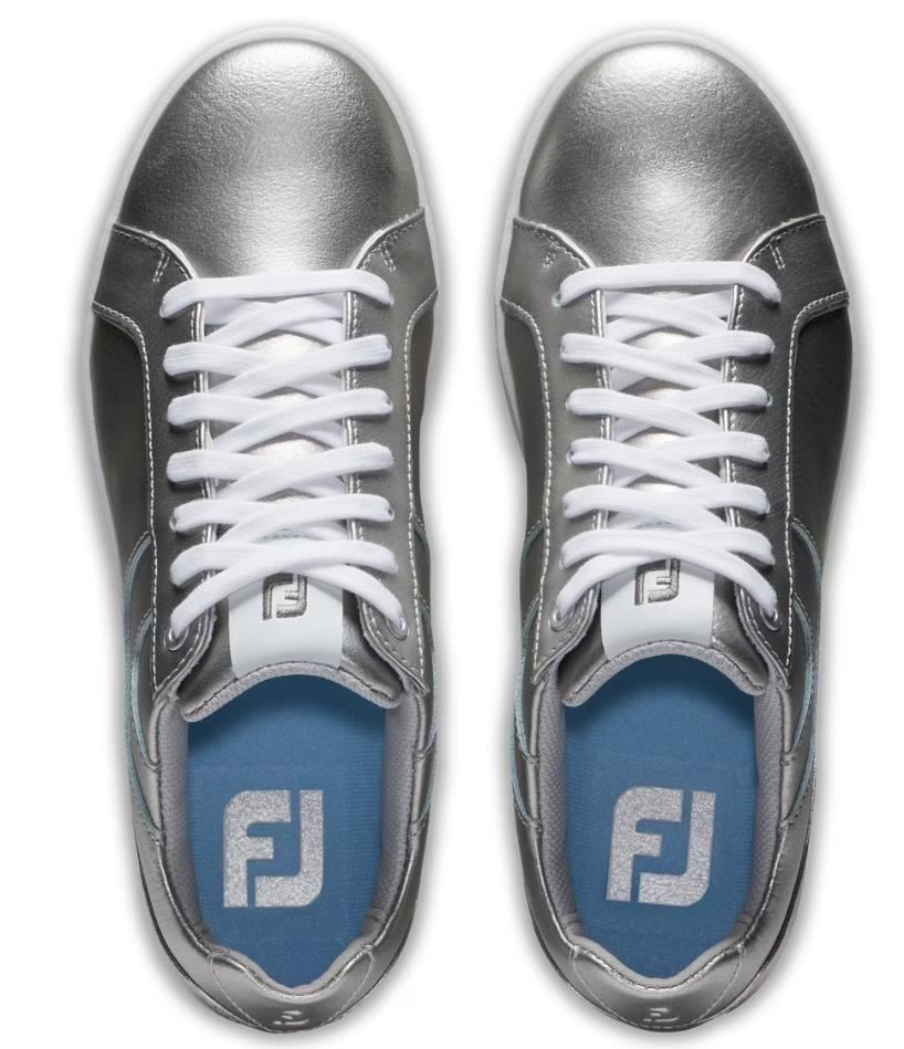 FootJoy Links dámské golfové boty, stříbrné