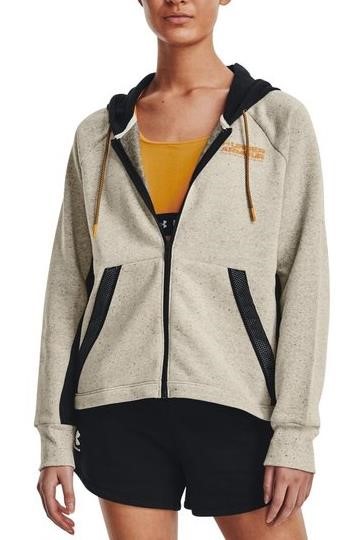 Under Armour + FZ Hoodie dámská mikina, hnědá