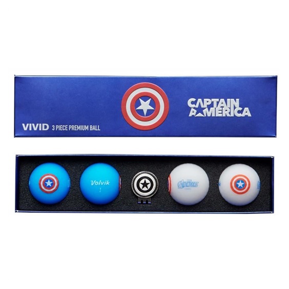 Volvik VIVID MARVEL CAPTAIN America dárková sada