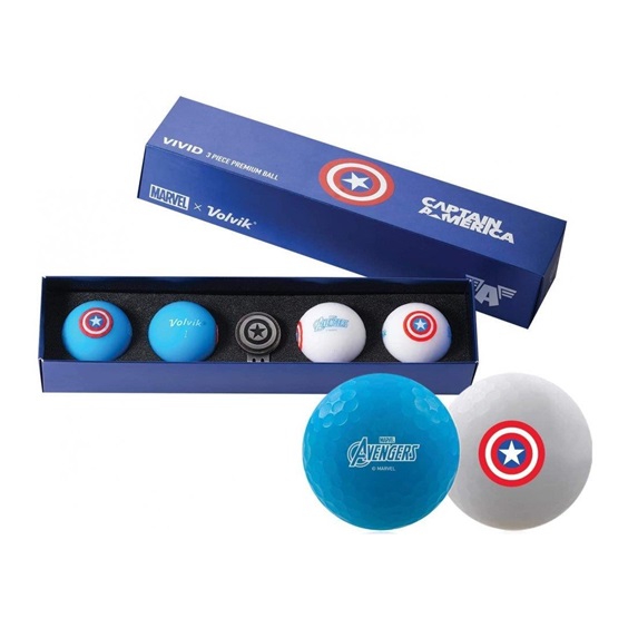 Volvik VIVID MARVEL CAPTAIN America dárková sada