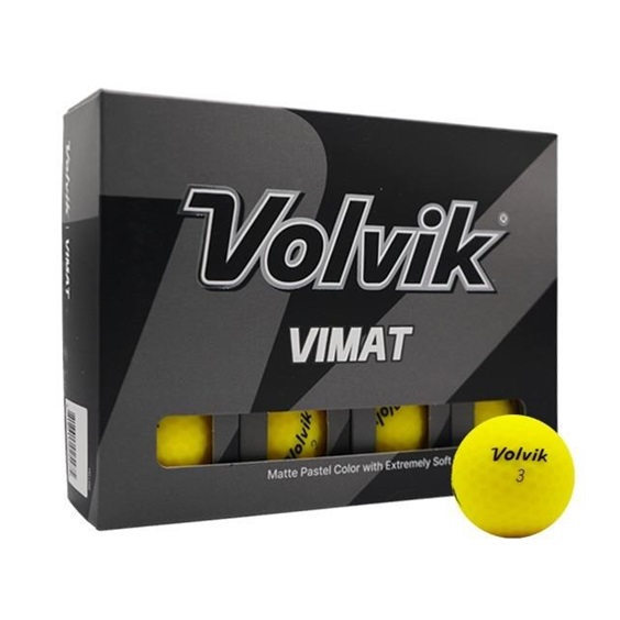 Volvik VIMAT golfové míčky, žluté
