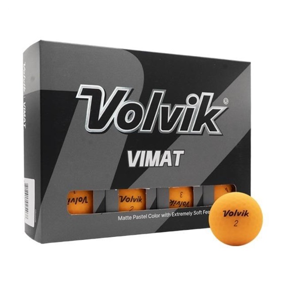 Volvik VIMAT golfové míčky, oranžové,12ks