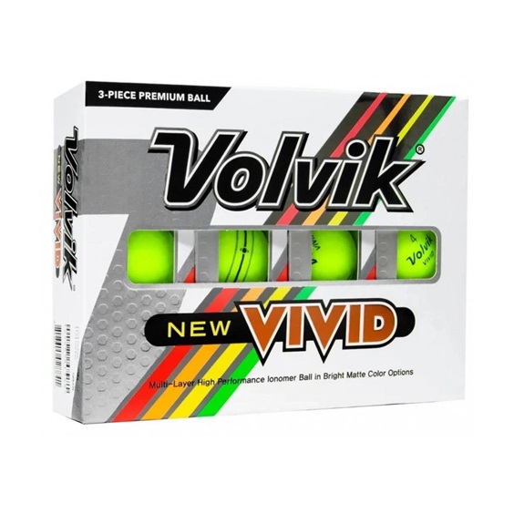 Volvik Vivid golfové míčky, zelené