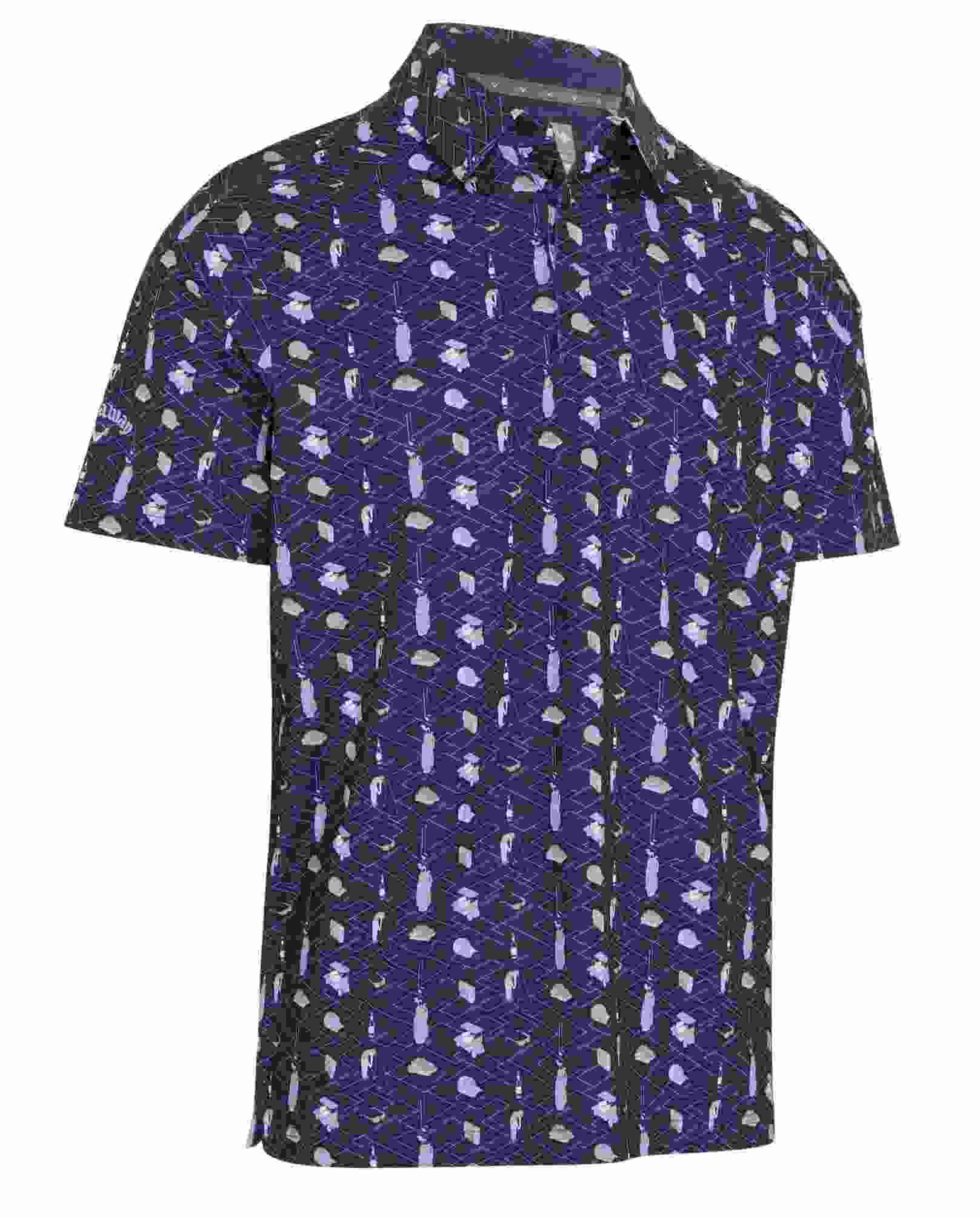 Callaway All Over Go pánské polo, tmavě modré