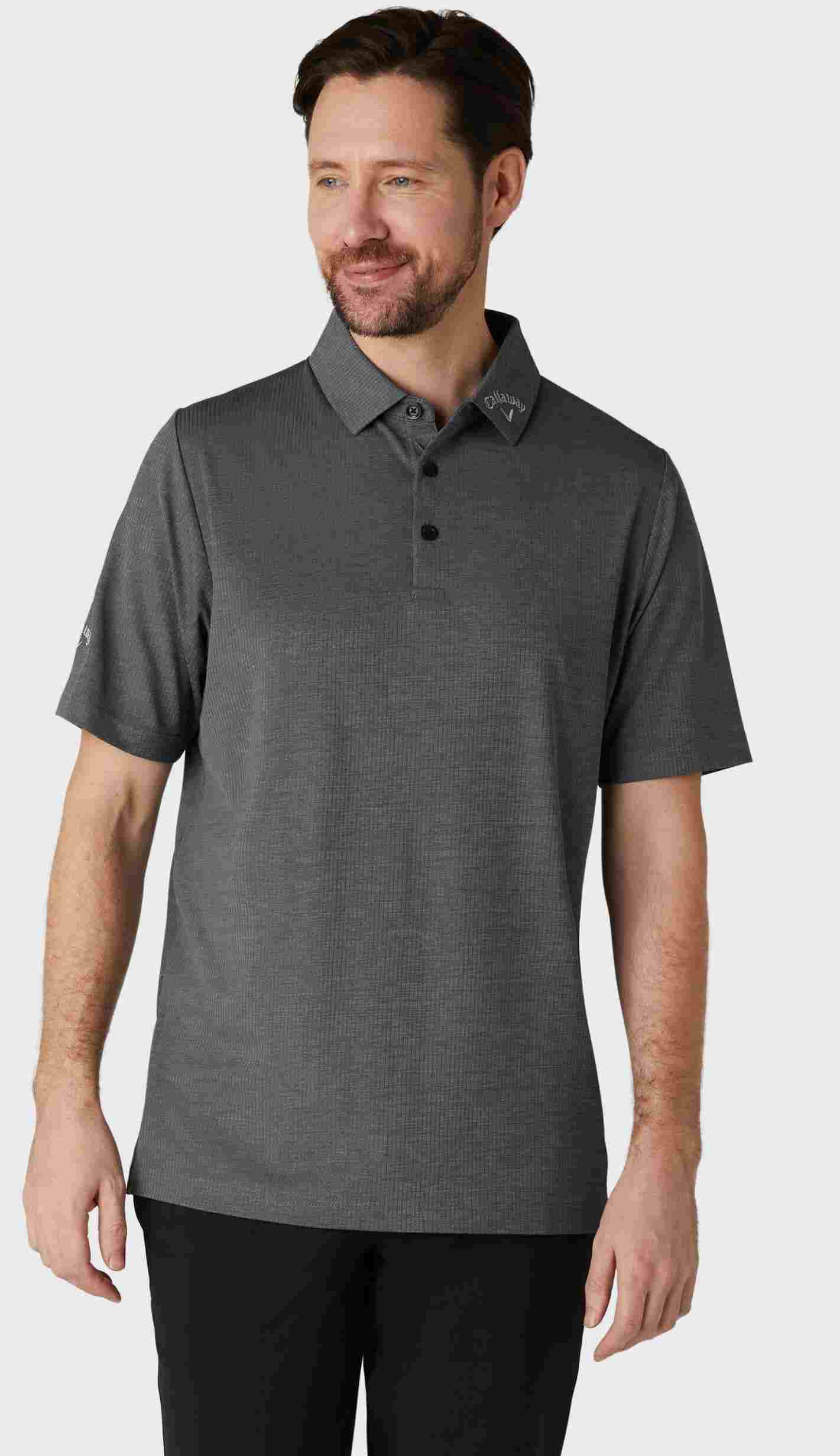 Callaway Ventilated Classic Jacquard pánské polo, černé