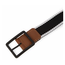 Callaway Striped Stretch Braided pánský opasek, černý