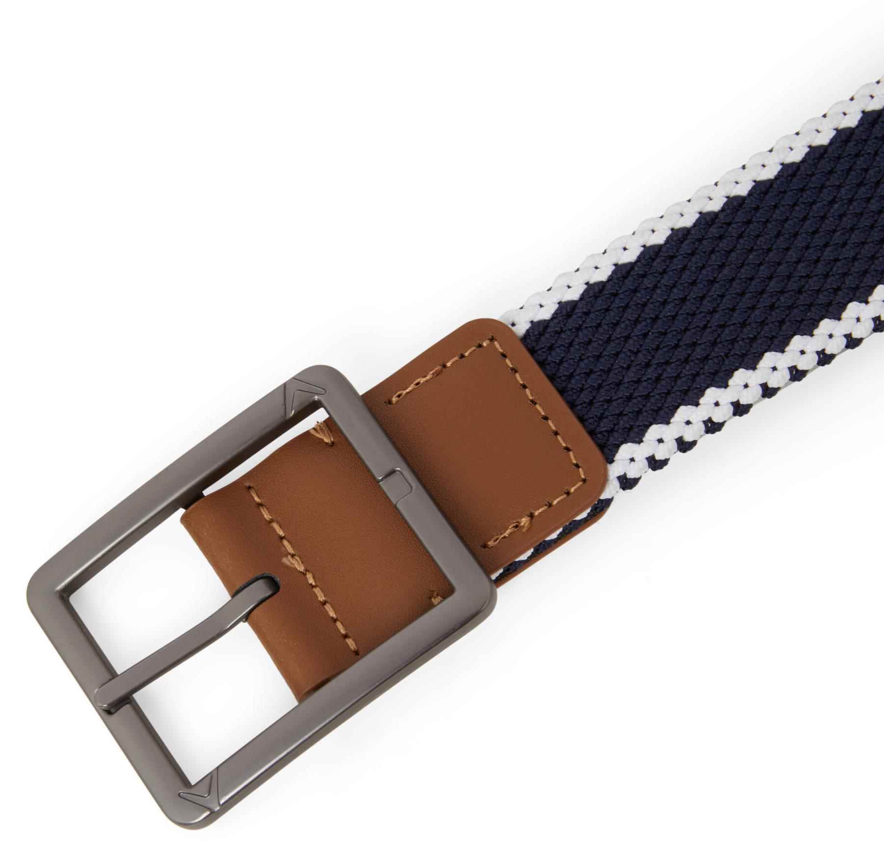 Callaway Striped Stretch Braided pánský opasek, tmavě modro/bílý