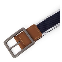 Callaway Striped Stretch Braided pánský opasek, tmavě modro/bílý