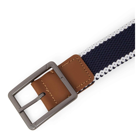 Callaway Striped Stretch Braided pánský opasek, tmavě modro/bílý