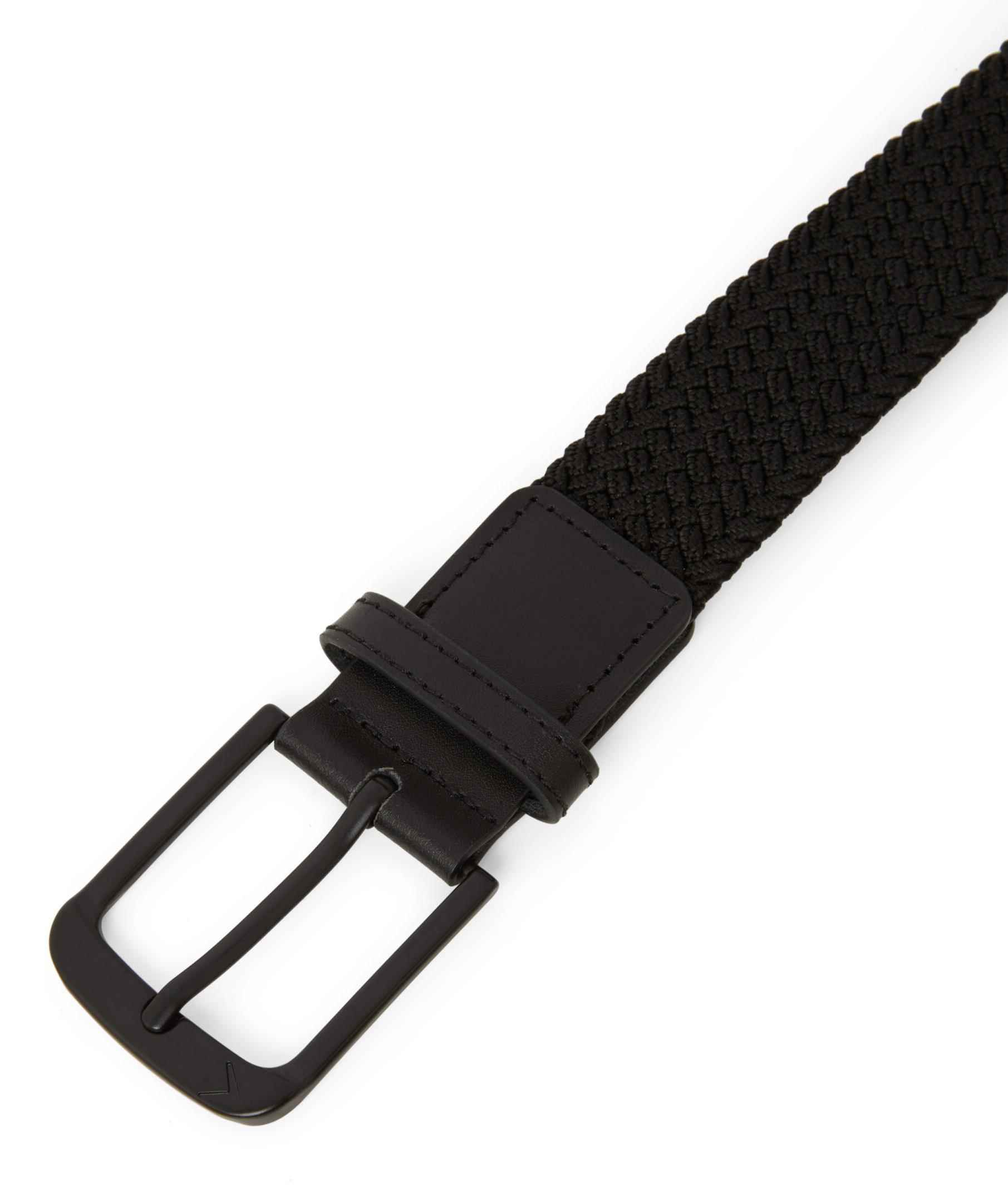 Callaway Braided Stretch pánský opasek, černý