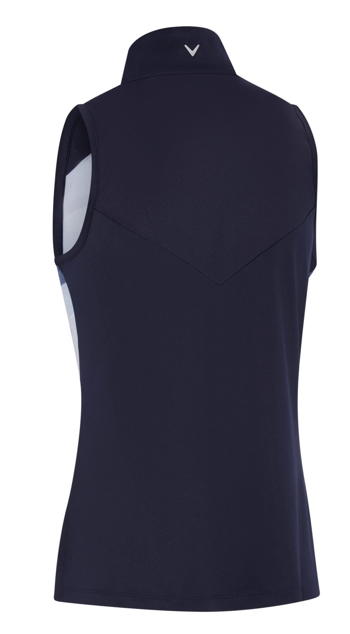 Callaway Gradient Wave Sleeveless dámské polo, tmavě modré
