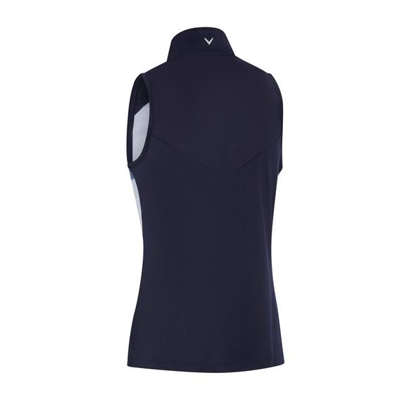Callaway Gradient Wave Sleeveless dámské polo, tmavě modré