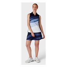 Callaway Gradient Wave Sleeveless dámské polo, tmavě modré