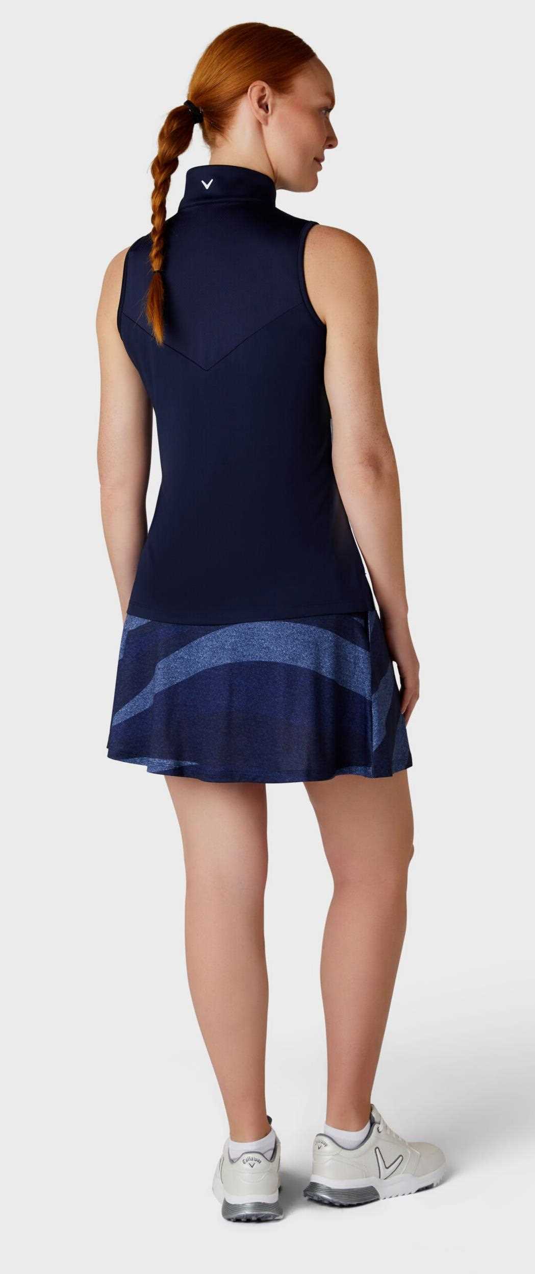 Callaway Gradient Wave Sleeveless dámské polo, tmavě modré