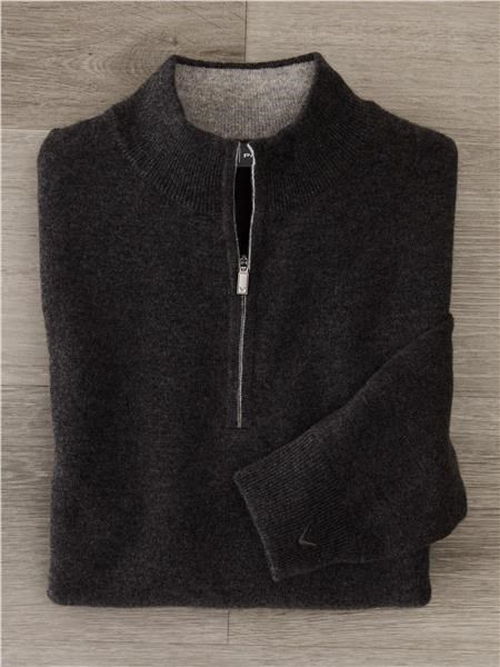 Callaway Premium Cashmere  pánský svetr, flannel heather