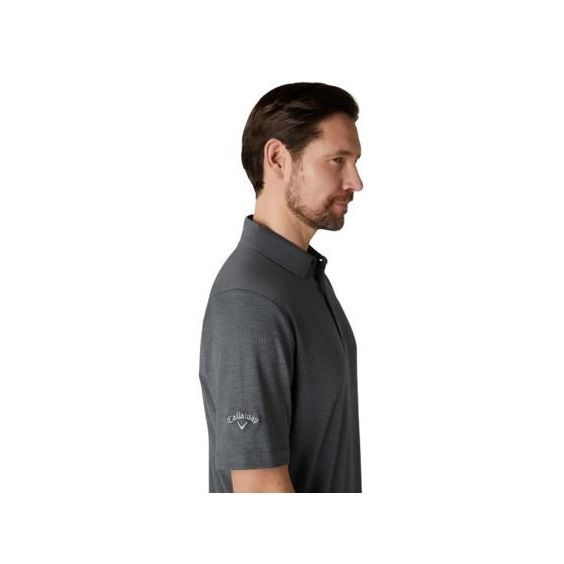 Callaway Premium Jacquard pánské polo, caviar