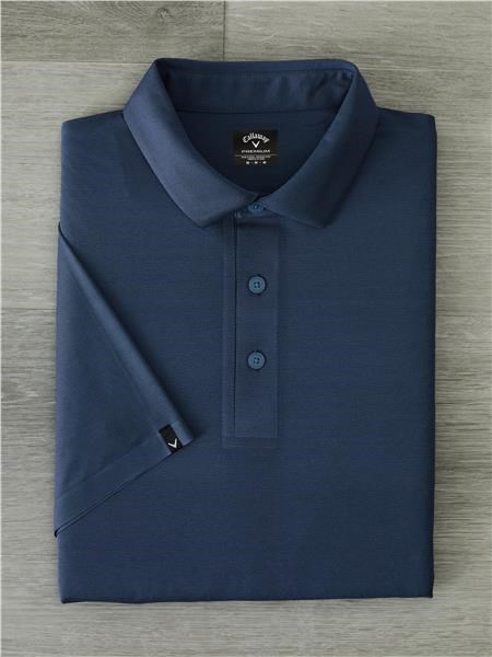 Callaway Premium Jacquard pánské polo, peacoat