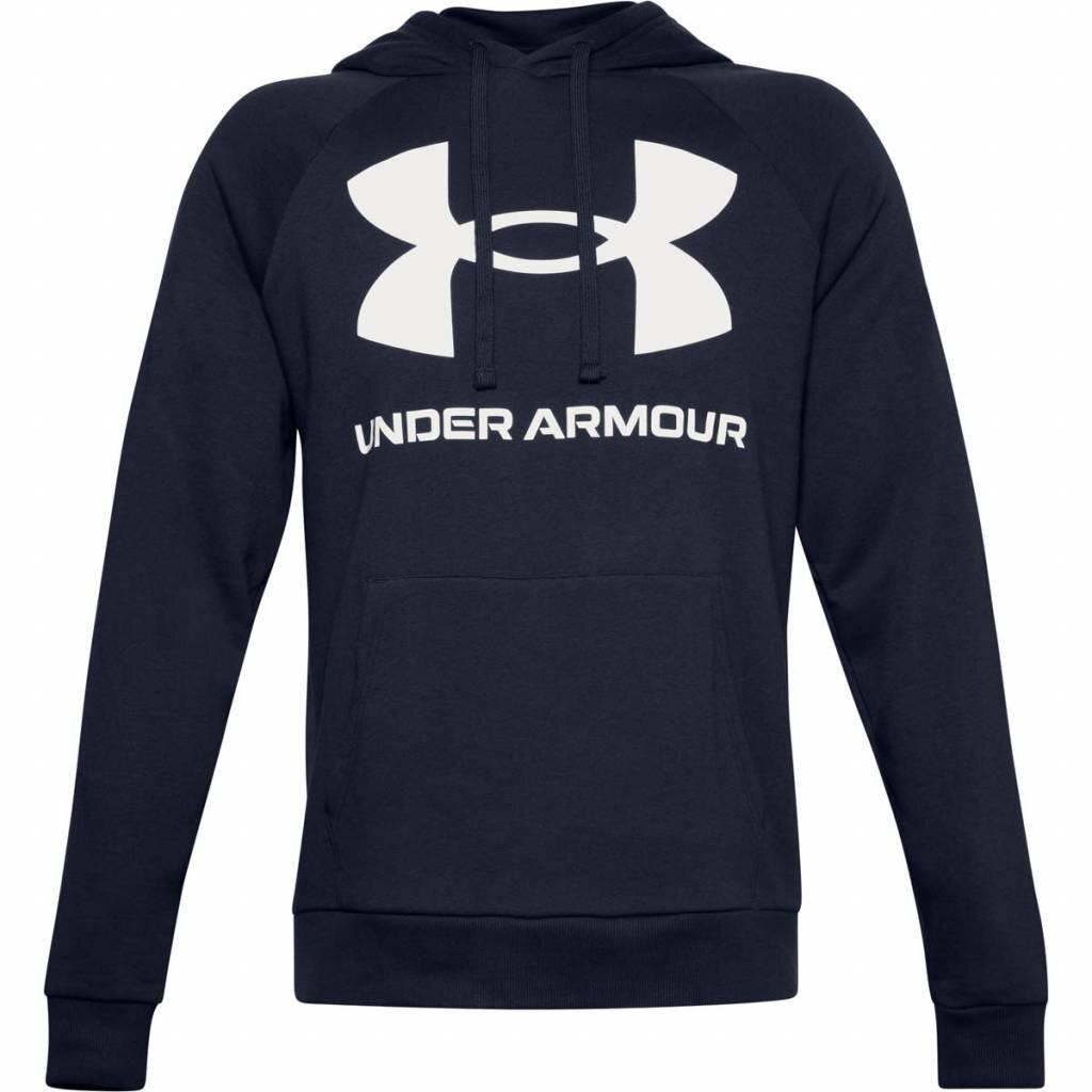 Under Armour Rival Fleece Big Logo Hoodie pánská mikina, modrá