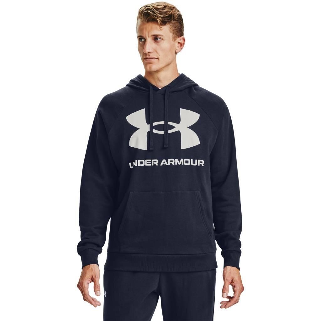 Under Armour Rival Fleece Big Logo Hoodie pánská mikina, modrá