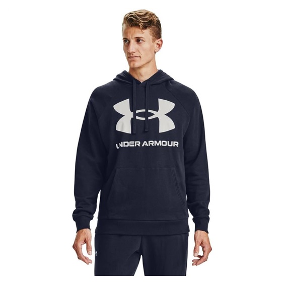 Under Armour Rival Fleece Big Logo Hoodie pánská mikina, modrá