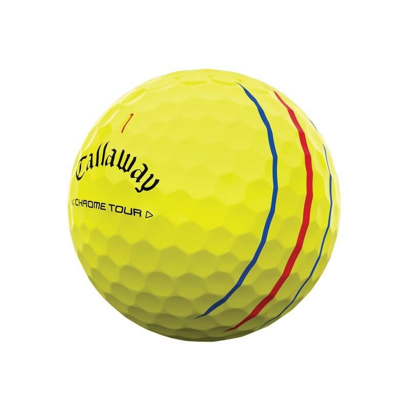 Callaway Chrome Tour Triple Track golfové míčky, žluté