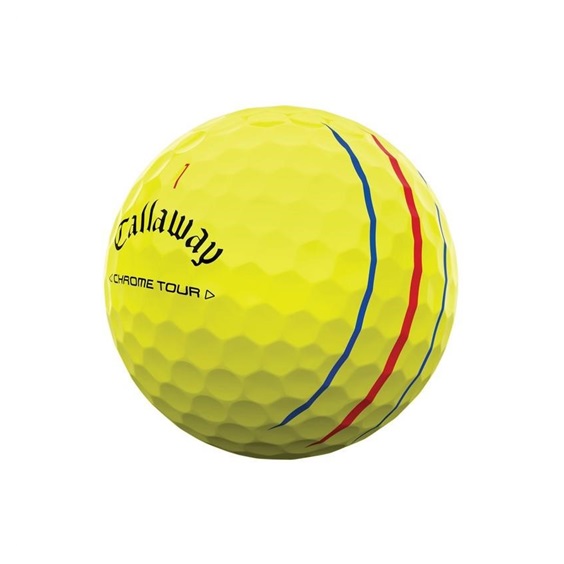 Callaway Chrome Tour Triple Track golfové míčky, žluté
