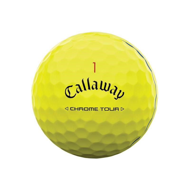 Callaway Chrome Tour Triple Track golfové míčky, žluté