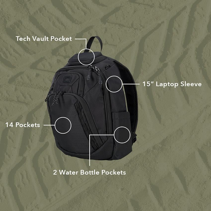 Ogio Renegade Rustler Backpack 15L batoh, černý