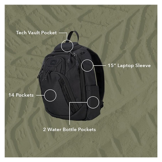 Ogio Renegade Rustler Backpack 15L batoh, mineral water