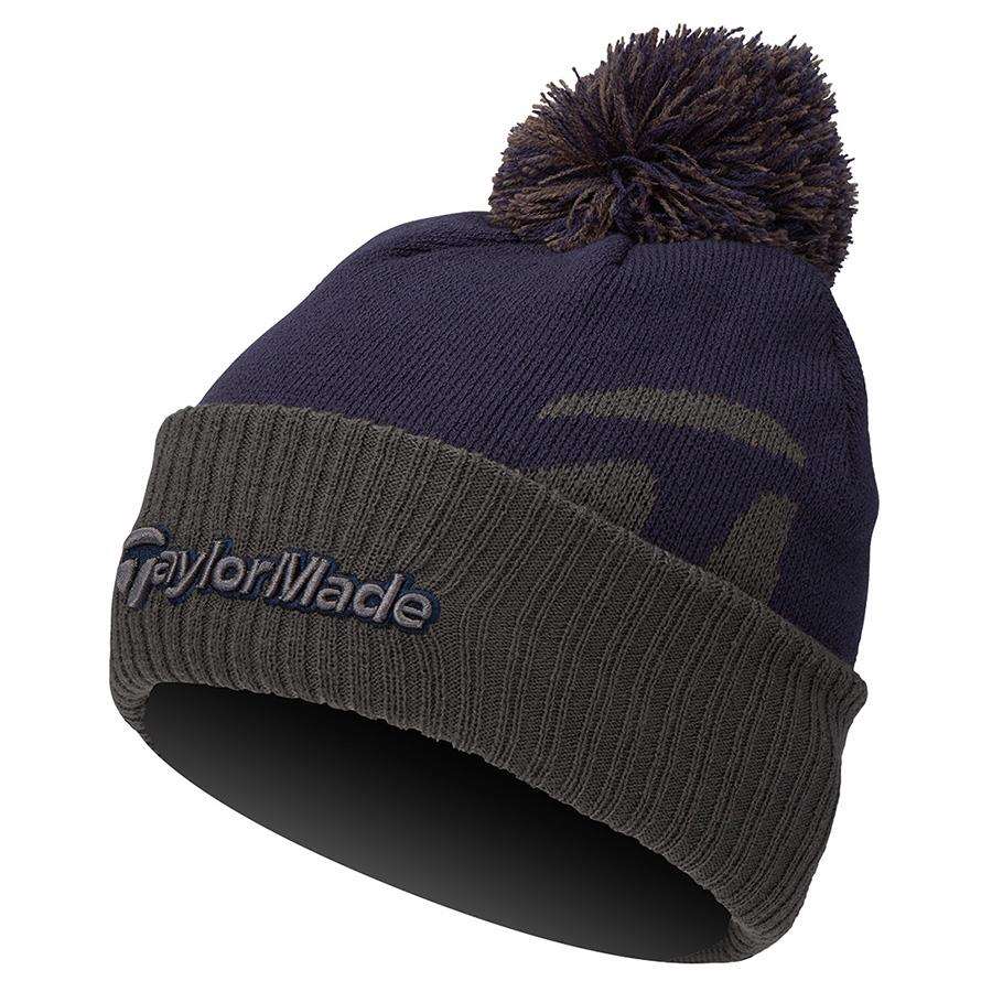 TaylorMade Bobble Beanie pánská zimní čepice, modrá