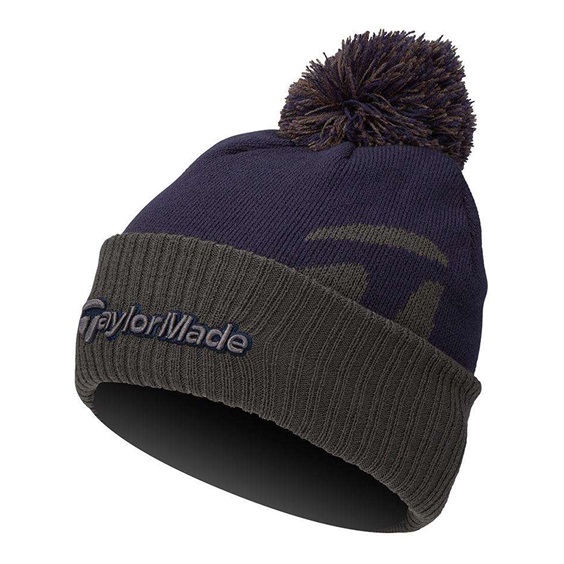 TaylorMade Bobble Beanie pánská zimní čepice, modrá