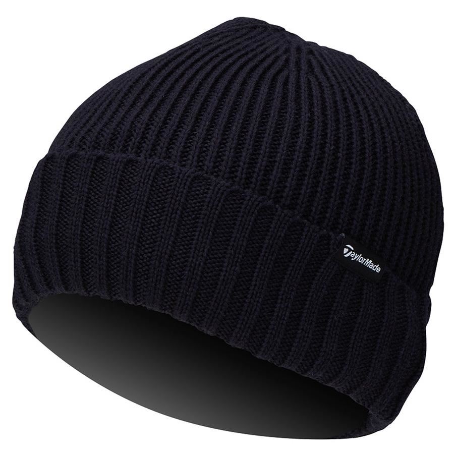 TaylorMade Ribbed Knit pánská zimní čepice, modrá