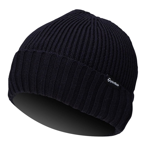 TaylorMade Ribbed Knit pánská zimní čepice, modrá