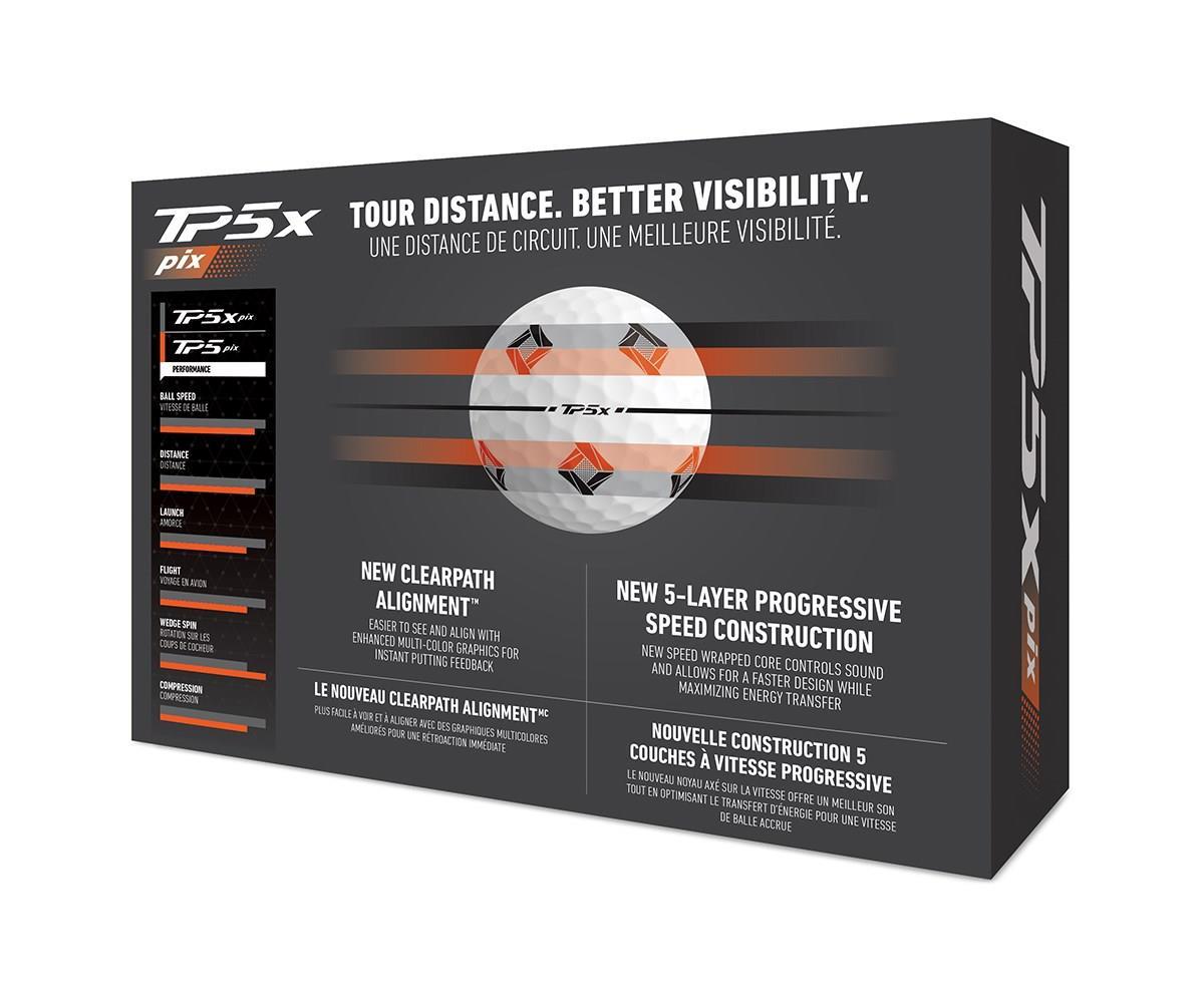TaylorMade TP5x pix 3.0 golfové míčky