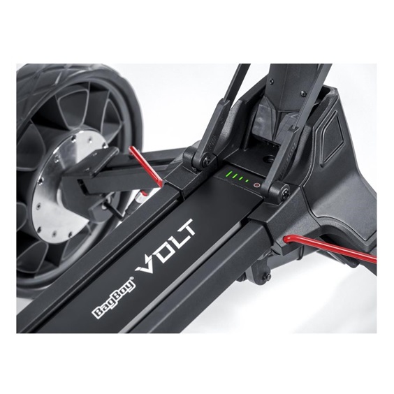 BagBoy Volt elektrický golfový vozík, černo/červený