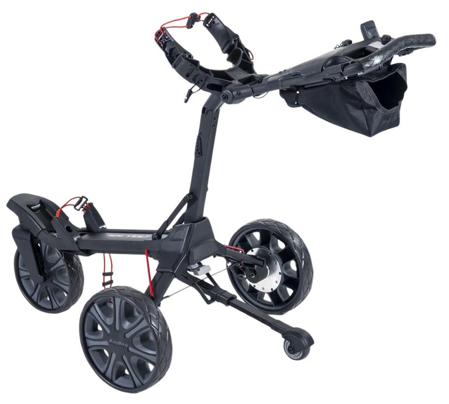 BagBoy Volt elektrický golfový vozík, černo/červený