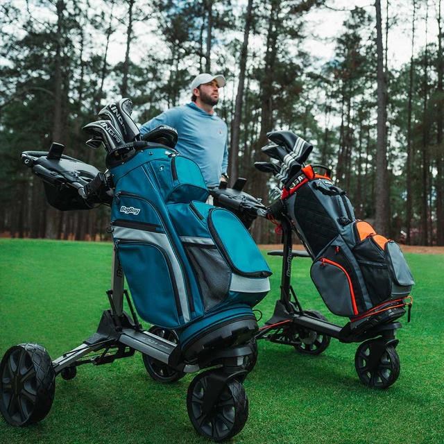 BagBoy Volt elektrický golfový vozík, černo/červený