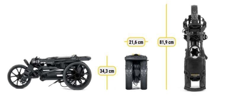BagBoy Slimfold Compact manuální vozík, šedý