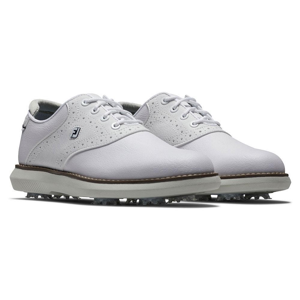 FootJoy Traditions junior golfové boty, bílo/šedé