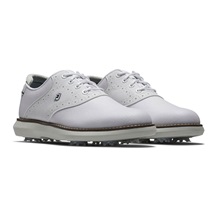 FootJoy Traditions junior golfové boty, bílo/šedé
