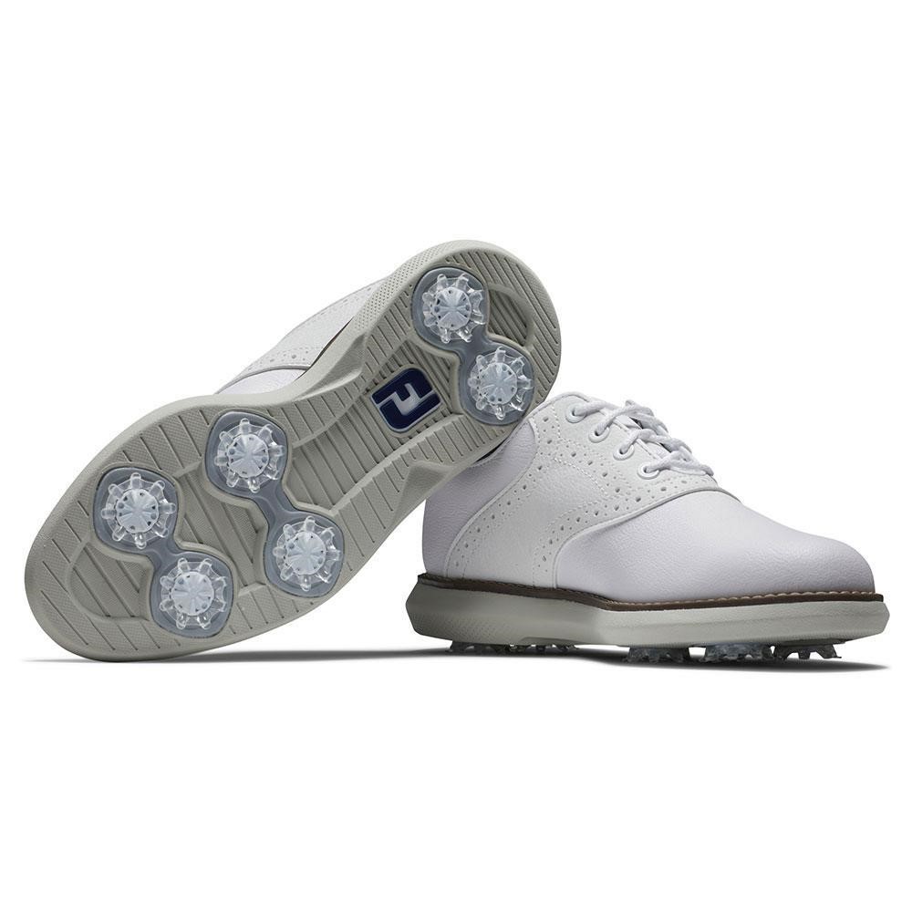 FootJoy Traditions junior golfové boty, bílo/šedé