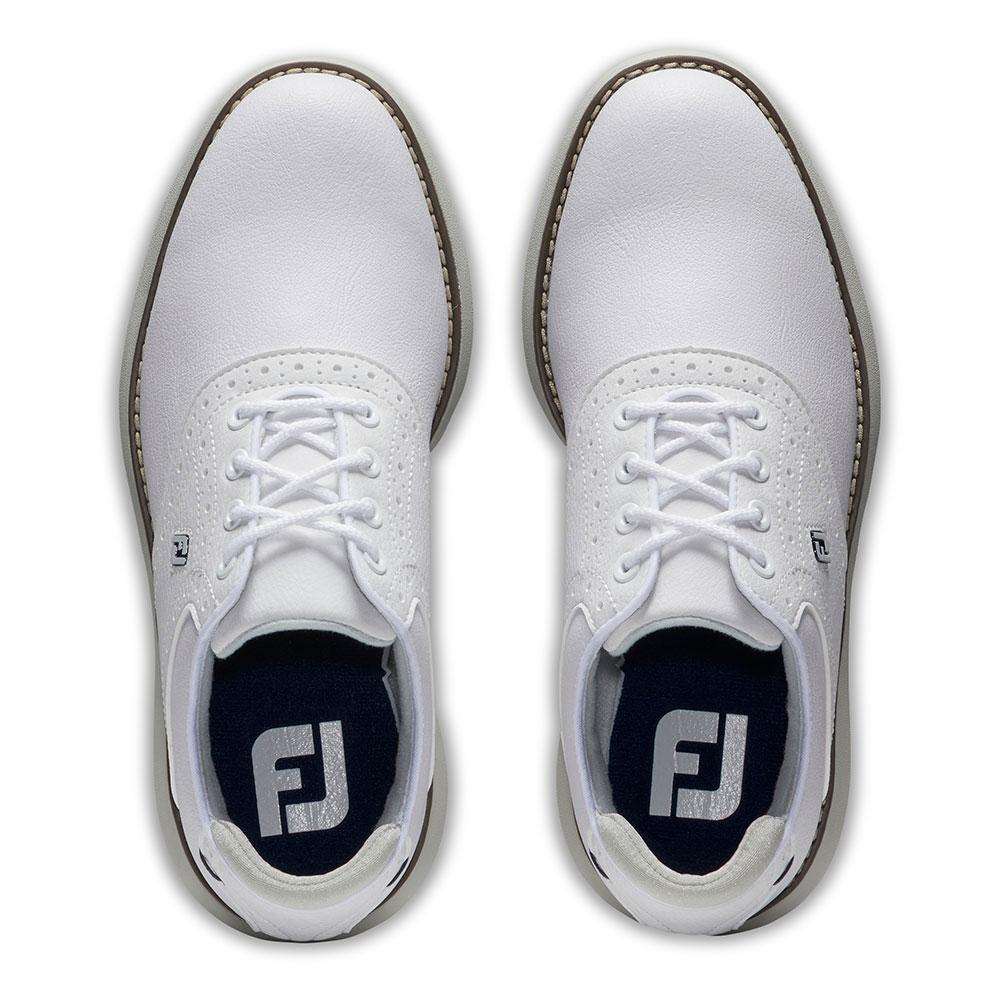 FootJoy Traditions junior golfové boty, bílo/šedé