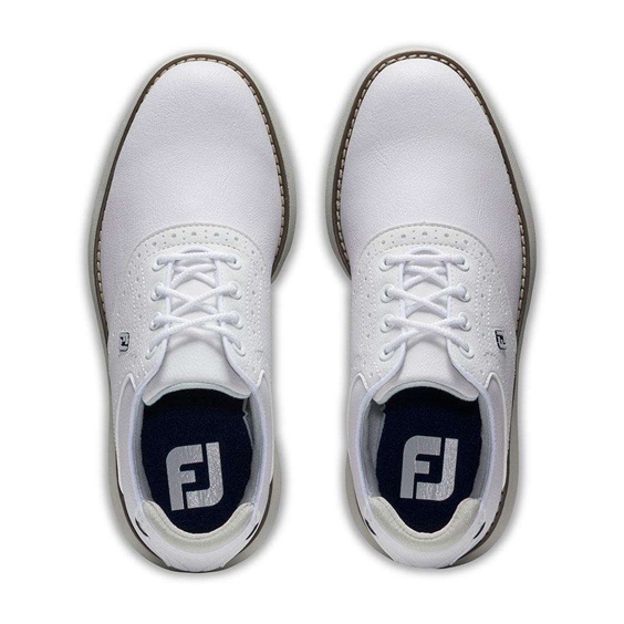 FootJoy Traditions junior golfové boty, bílo/šedé