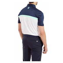 FootJoy Colour Block Lisle pánské polo, bílé