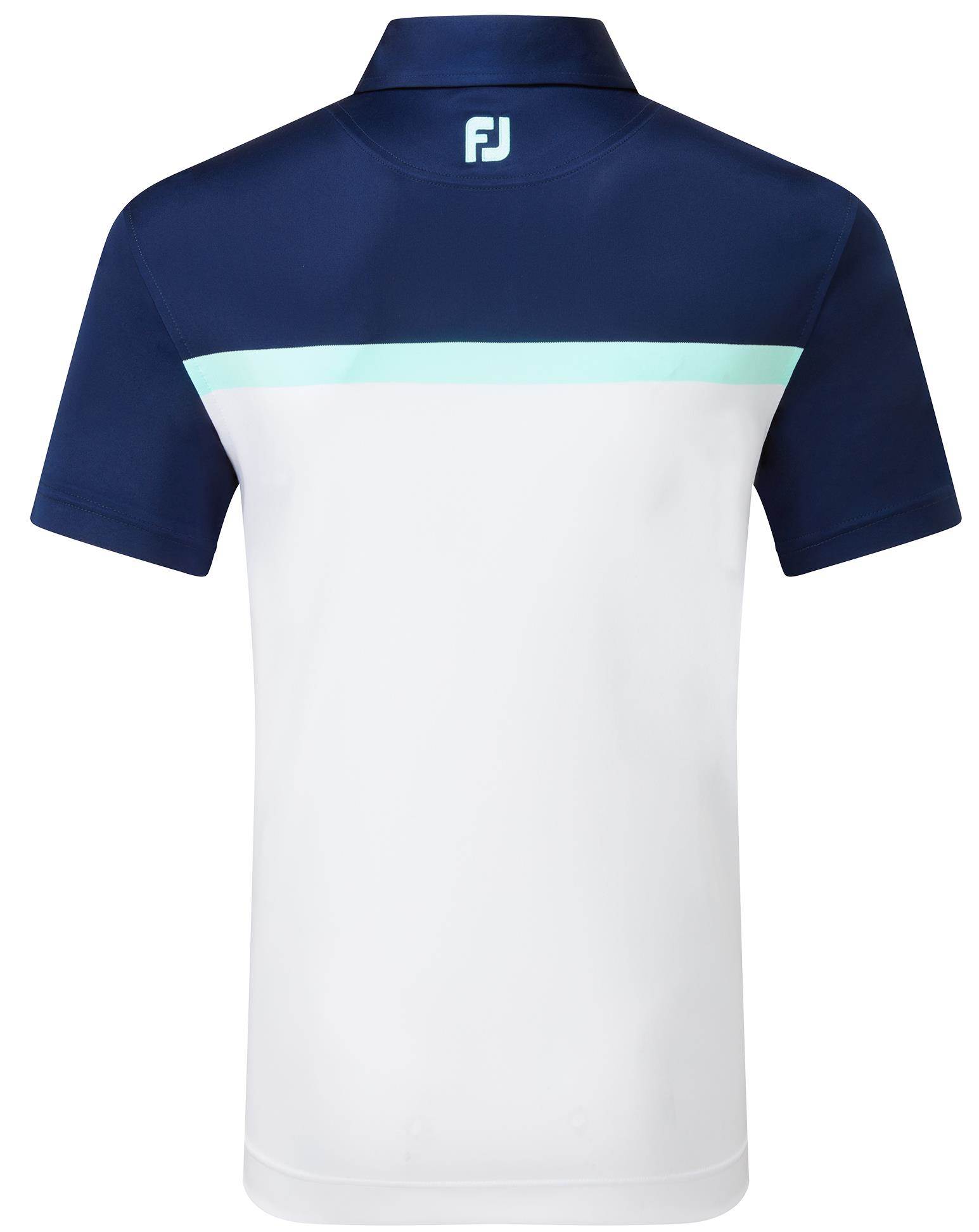 FootJoy Colour Block Lisle pánské polo, bílé