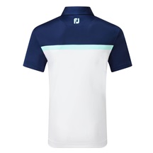 FootJoy Colour Block Lisle pánské polo, bílé