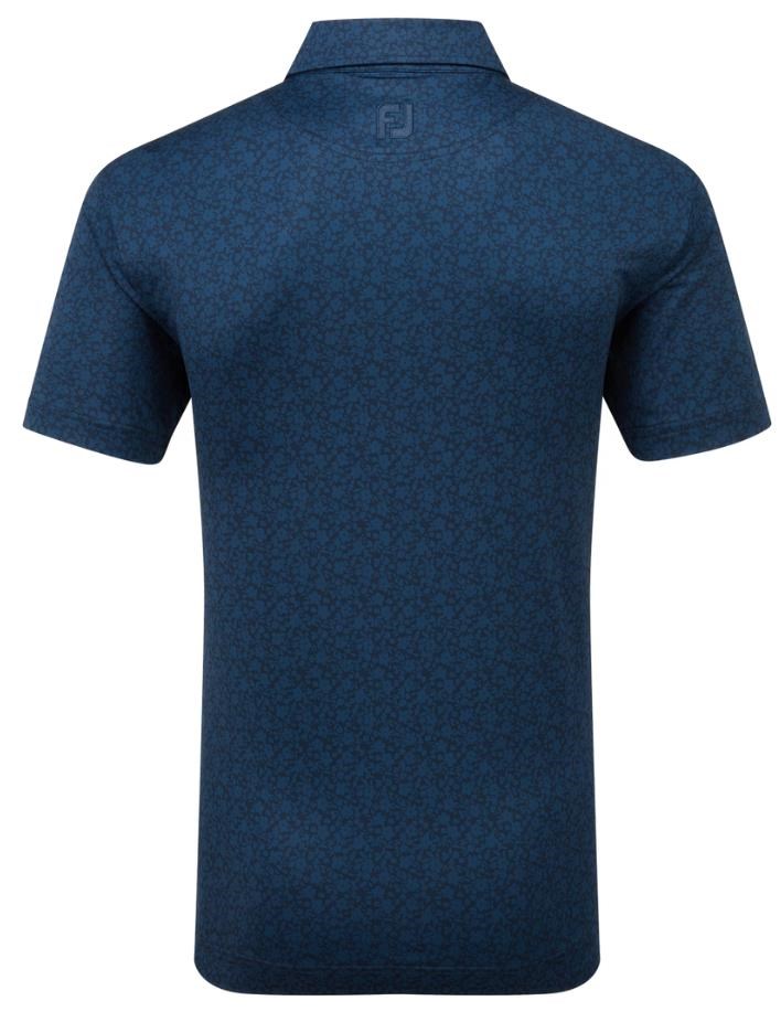 FootJoy Painted Floral Lisle pánské polo, modré