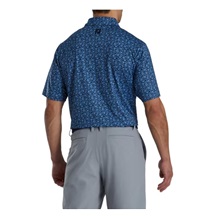 FootJoy Painted Floral Lisle pánské polo, modré