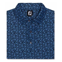 FootJoy Painted Floral Lisle pánské polo, modré