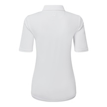 FootJoy 1/2 Sleeve Solid Pique dámské polo, bílé